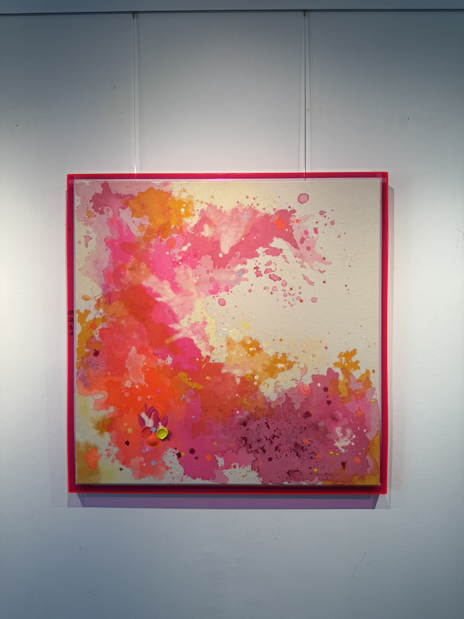 Akkorde - Schwebe, 2026, Acryl auf roher Baumwollleinwand, Ansicht 2